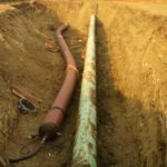 New pipeline construction with a pair of pipe