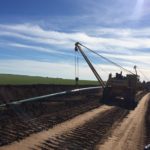 New pipeline construction services in muddy areas