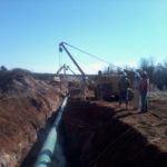 New pipeline construction as per landowner instruction