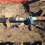 Pipeline repair remediation with a big pipe underground