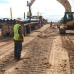 Pipeline repair remediation field view in the picture