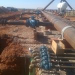 Jefferson discharge tall oak midstream pipe installation